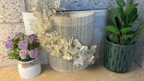 Book that has been altered as a work of art. 