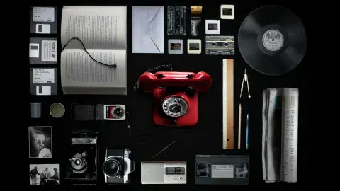 a variety of analog media