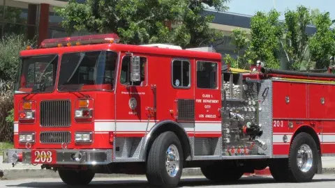 A Los Angeles City fire Truck.