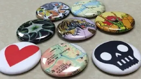 image of a variety of pin buttons