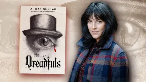 Author A. (Amanda) Rae Dunlap and her latest novel, The Dreadfuls