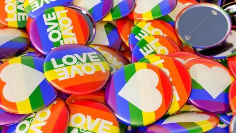 rainbow buttons