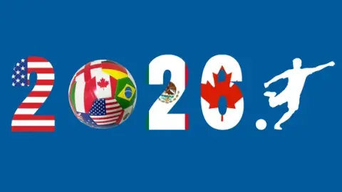 number 2026 with flags inside