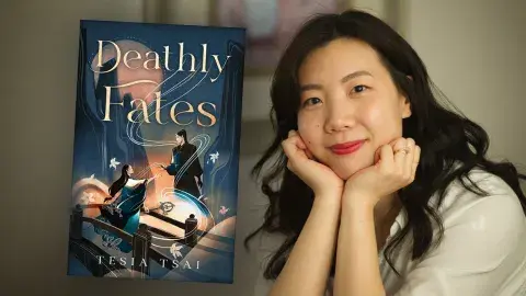 Author Tesia Tsai  and her debut novel, Deathly Fates