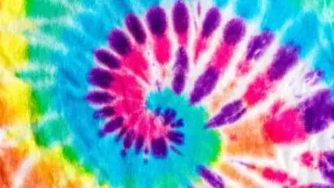 colorful swirl of tie dye