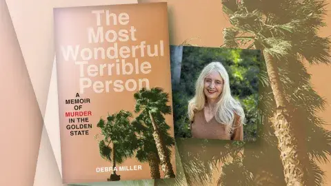 book cover and author profile for "The Most Wonderful Terrible Person"