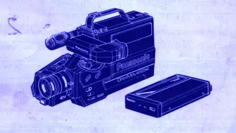 illustration of video camera