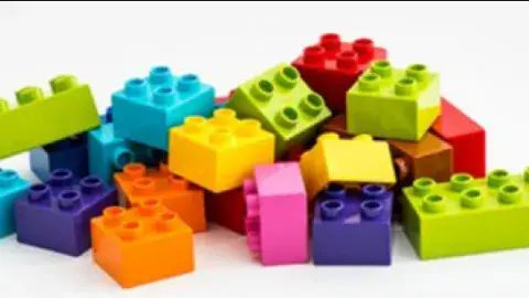 pile of different colored LEGO® Bricks 