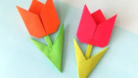 Paper flowers origami