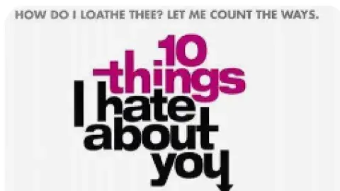 10 things I hate about you movie poster 