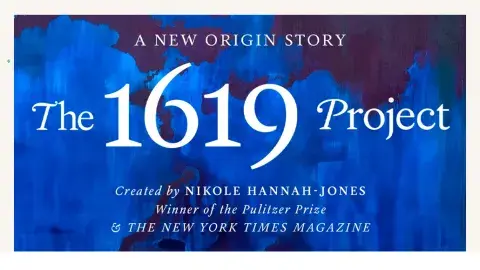 Cover art from "The 1619 Project".