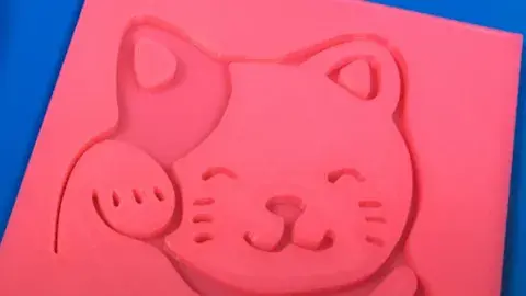 3D print of a cat.