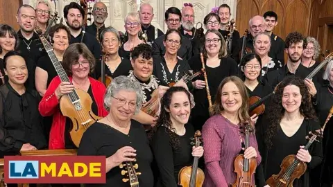 large group of classical musicians