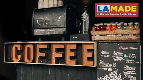 neon sign that says, COFFEE