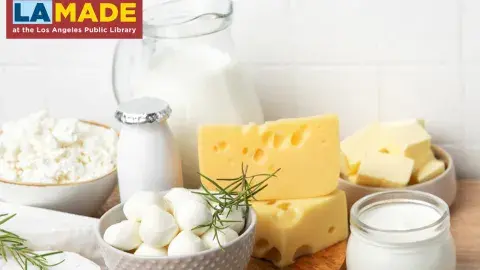 variety of soft cheeses