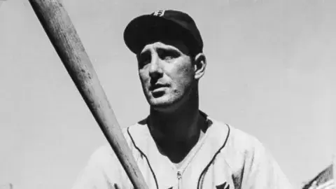 Hank Greenberg in Detroit Tiger's Uniform