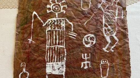 Wall paintings craft sample.