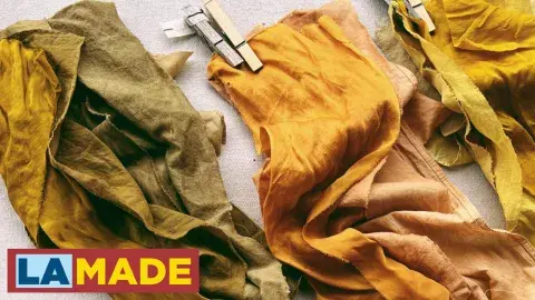 natural dyed fabric