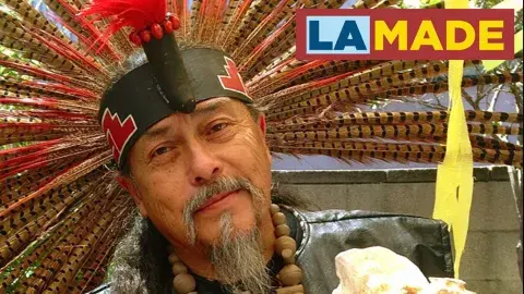 Martin Espino in Native Headress