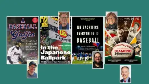 Authors, Director, Moderator, book covers. 