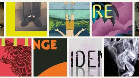 Cropped images of book covers 