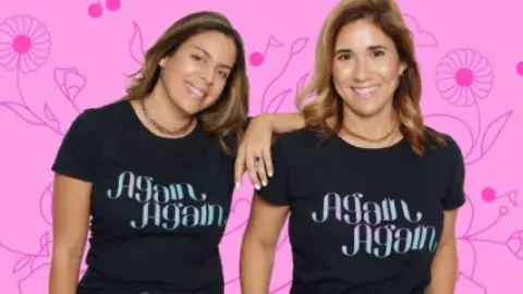 two women in black t shirts