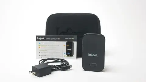 hotspot with charger, instructions, and pouch