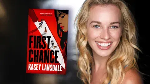 Author Kasey Lansdale and her debut book, First Chance