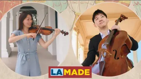Jessica Chen (violin) and Henry Chen (cello)