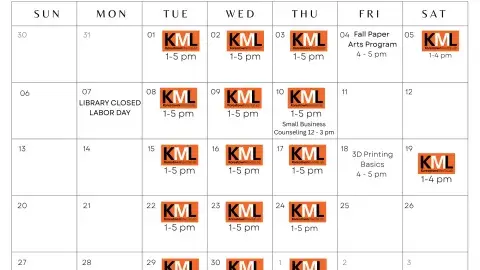 September Calendar 