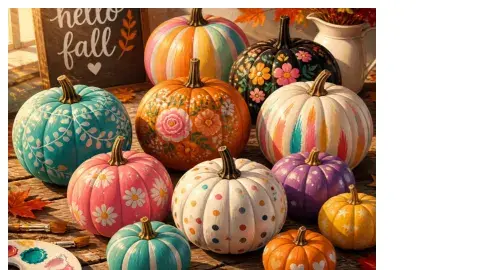 painted pumpkins