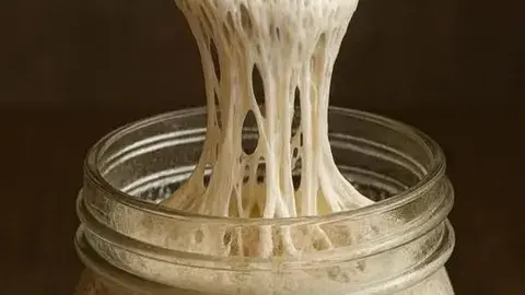 sourdough starter in a mason jar