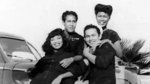 Sailors and friends at a picnic