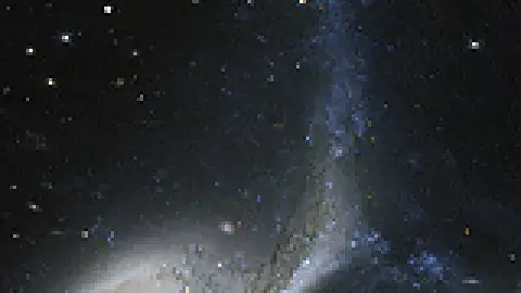 a photo of a galaxy in space
