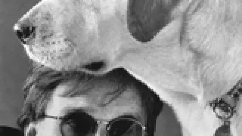 Steve Kuusisto and his seeing eye dog