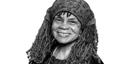 Sonia Sanchez smiling