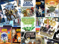lots of star wars book covers