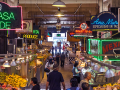 Grand Central Market, downtown L.A. photo of visitors at Grand Central Market in Los Angeles