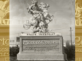 A roadside statue advertising Horton & Converse prescription pharmacists, Los Angeles, Hollywood, Beverly Hills, 1920s. Security Pacific National Bank Collection