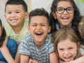 “Laughter is America's most important export.”―Walt Disney A group of laughing kids