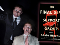 Author Grady Hendrix and his latest novel, The Final Girl Support Group. Photo credit: Albert Mitchell Author Grady Hendrix and his latest novel, The Final Girl Support Group