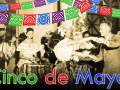 Cinco de Mayo celebration at City Hall: Herald-Examiner Collection, 1949 Cinco de Mayo plus colorful banners