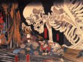 Takiyasha the Witch and the Skeleton Spectre, Utagawa Kuniyoshi, 1800s, woodblock print on paper, Wikimedia Commons Takiyasha the Witch and the Skeleton Spectre, Utagawa Kuniyoshi, 1800s, woodblock print on paper