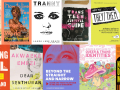 Collage of books to celebrate transgender people and International Transgender Day Of Visibility