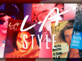 LA Style logo over a collage of 1980's LA Style covers