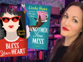 Photo of author: Pete Vilotti Author Lindy Ryanand her two novel, Bless Your Heart and Another Fine Mess