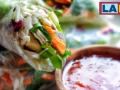 spring rolls and the la made logo in the top corner