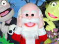 monster puppet-santa puppet-witch puppet