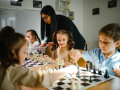 children playing chess