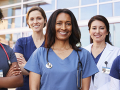 diverse, female medical professionals